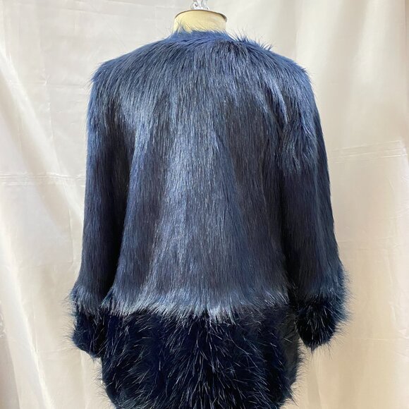 Blue Faux Fur Coat by Wendy Williams  - XS - Picture 3 of 4